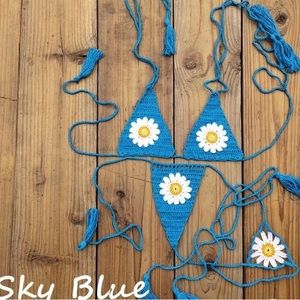 Blue Crochet Bikini